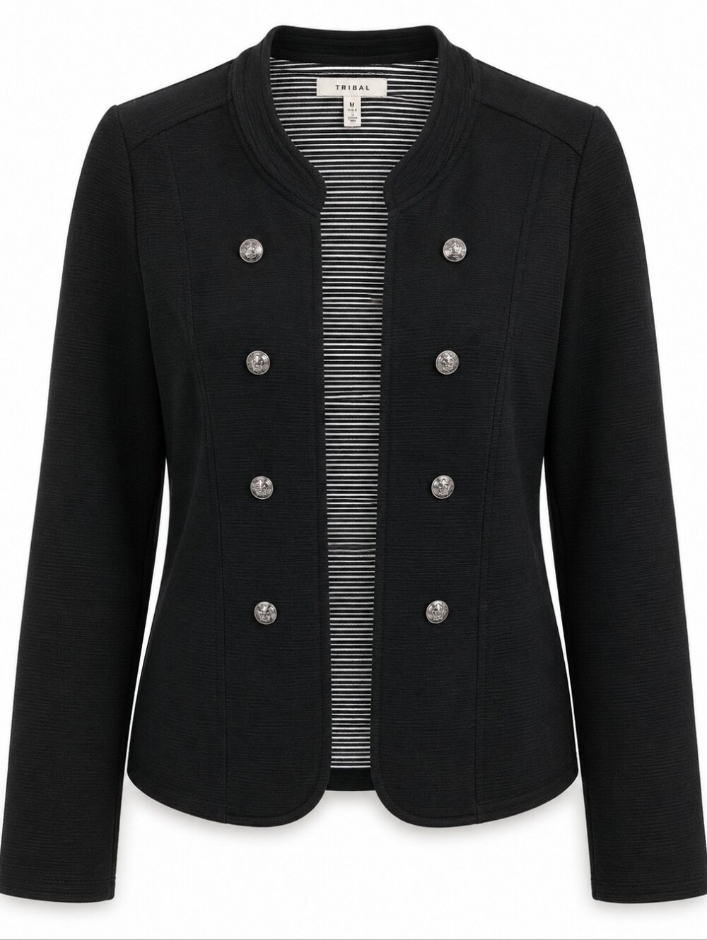 Maurices Black Open Front Blazer With Buttons XL
